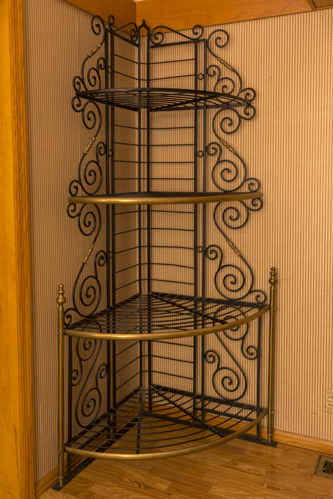Wrought Iron Corner Shelf EBTH